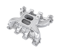 Collecteur d'admission MATCHWAY neuf pour LS1/LS2/LS6 à carburateur, en aluminium moulé poli, double plan V8 avec kits de rails d'alimentation