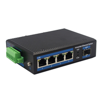 Switch Poe Industrial Gigabit SFP, Switch Ethernet con Puerto RJ45, Switch de Red Industrial SFP, Riel DIN, Fuente de Alimentación de 24V