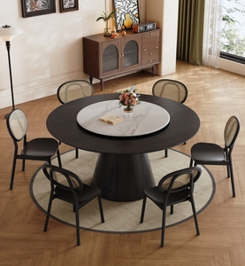 Bắc Âu hiện đại rắn gỗ bàn ăn đặt bàn gỗ và ghế cho nhà hàng nhà khách sạn biệt thự phòng ăn đồ nội thất - Product Image 4