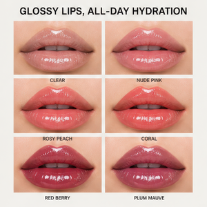 Gloss à lèvres naturel haut de gamme anti-adhésif avec capuchon doré, anneau de suspension, tube fin et rond pour maquillage quotidien, marque privée - Product Image 2