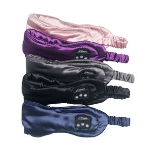 Cuffie per dormire Bluetooth in seta fascia per capelli sottile morbida elastica confortevole traversina laterale cuffie per maschere per dormire con musica Wireless - Product Image 1