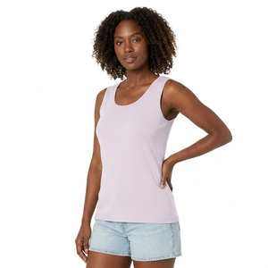 Women Tank <b>Tops</b> Summer Sleeveless Basic <b>Top</b> Cotton Soft Breathable Vest OEM Manufacturer for Bulk Wholesale - Product Image 1