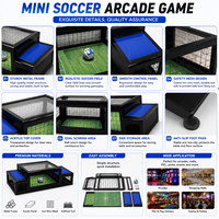 Subsoccer, football sous table, portable, léger, facile à assembler, jeu de football de table pour adultes et enfants, divertissement en intérieur