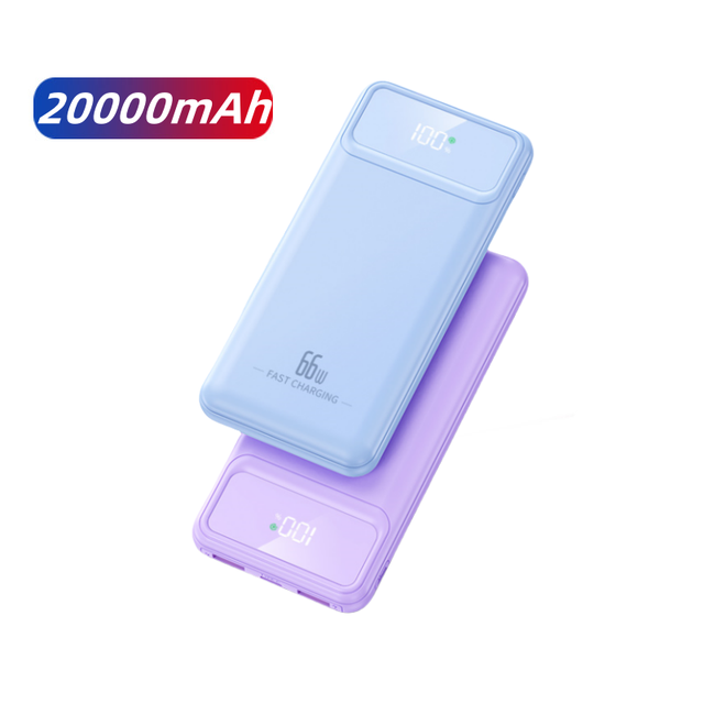 Pd 66W Super Fast Charging 10000mAh Power Bank 20000mAh Portable Dual USB TYPE-C Two-way Fast Charge