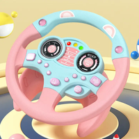 BJQ Voiture-Jouet en Plastique Électrique de Simulation de Conduite avec Volant, Jouet Éducatif pour Bébé et Enfants
