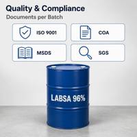 Ácido Lineal Alquilbencenosulfónico (LABSA) 96%, Soluciones de Limpieza Eficaces, Agente Auxiliar Químico, Surfactantes en Tambor de 220L