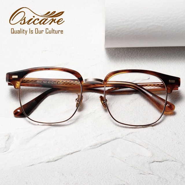 High Quality Acetate Plastic Glasses Frame for Men Eyeglasses End Eyewear Eye Wear Optical Eyewear Acetato Custom Optics Glasses