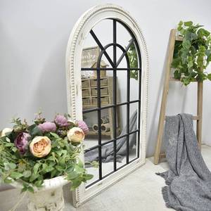 Espejos de Pared con Marco de Madera y Metal, Estilo Rústico, Ecológicos, con Gran Arco, Decoración para el Hogar, para Sala de Estar - Product Image 2