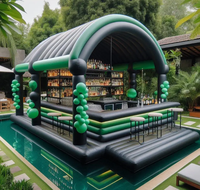Bar de piscine gonflable pour fête de jardin en PVC adapté à l'extérieur, grande plateforme de loisirs