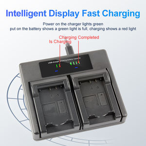 LCD ışık ile RingTeam DMW-BMB9 elektrik pili çifte şarj makinesi FZ40K FZ45K FZ47K FZ48K FZ60 FZ62 <span class=keywords><strong>FZ70</strong></span> kameralar ile uyumlu - Product Image 5