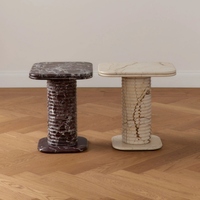 Tables d'appoint de luxe pour le salon, meubles de maison, table d'appoint ronde moderne de luxe, petite table d'appoint nordique en marbre