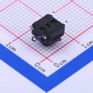 K2-1839SP-E4SW-02 Tactile Switch SMD-4P,6.2x6.2mm Switch Single Pole Single Throw Round Button 2.5N Vertical Mount - Product Image 2