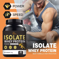 Protéine de lactosérum isolée en poudre, 1 kg, haute teneur en protéines, pour la force musculaire et la remise en forme, nutrition sportive, offre exclusive pour l'exportation