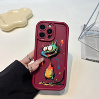 À la mode Graffiti chat UV imprimé Designer coque de téléphone pour iPhone XS XR 11 12 13 14 15 16 Pro Max accessoires de téléphone portable fabriqués sur PC