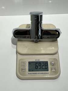 Meilleure vente Ensemble de robinet de douche mural en zinc à poignée unique eau chaude et froide Robinets de bain et de douche de haute qualité Argent - Product Image 5