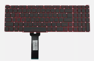 Clavier d'ordinateur portable noir américain pour <span class=keywords><strong>ACER</strong></span> <span class=keywords><strong>Nitro</strong></span> <span class=keywords><strong>5</strong></span> AN515-54 AN515-55 clavier AN515-45 AN515-43 rétro-éclairé - Product Image 4