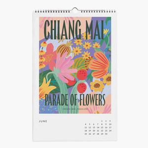 <span class=keywords><strong>Calendario</strong></span> mensual colgante en espiral de papel de alta calidad <span class=keywords><strong>Calendario</strong></span> de pared de viaje 2025 - Product Image 4