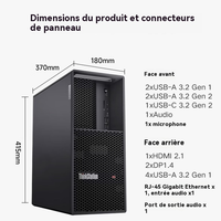 Kemasan Asli Komputer Workstation Tower Grafis Lenovo ThinkStation P3 Gen2 dengan U9-285K 64GB RAM 512GB+2T RTX5060-8G