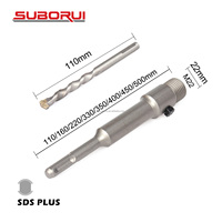 Foret à percussion SDS Plus SUBORUI de qualité industrielle avec plaquettes en carbure TCT pour béton et maçonnerie, scie cloche pour murs en béton et briques