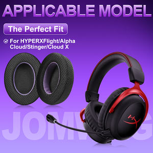 Pour <span class=keywords><strong>HyperX</strong></span> extrêmement inconnu C1oud Hurricane 2 cache-oreilles Kingston Hurricane 3 housse de casque <span class=keywords><strong>Alpha</strong></span> S oreillettes mousse à mémoire - Product Image 2