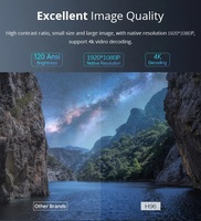Nouveau projecteur vidéo LCD 4K UST micro portable 2026 Innovation avec mise au point automatique, Android OS et son HIFI - 1080P HD