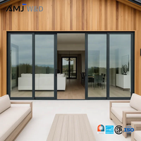Puertas Corredizas Personalizadas de Aluminio, Puerta Panorámica de 8 Pies, Puertas Corredizas de Vidrio