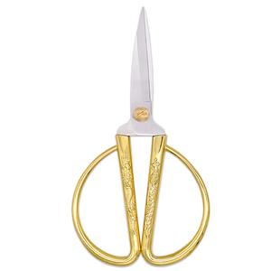 <span class=keywords><strong>Ciseaux</strong></span> de ménage en acier doré, à grande poignée, tout en acier, métal durable, dragon et phœnix, coupe de papier - Product Image 3