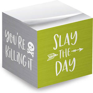 Logotipo personalizado, ladrillos de papel, publicidad, notas adhesivas laterales autoadhesivas coloridas creativas con patrones de impresión únicos, blocs de notas - Product Image 3