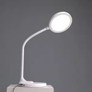 Lampe de bureau led de chevet à capteur tactile avec charge USB pour lire au bureau à la maison