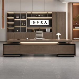 Bureau <span class=keywords><strong>de</strong></span> <span class=keywords><strong>direction</strong></span> moderne, mobilier <span class=keywords><strong>de</strong></span> patron <span class=keywords><strong>de</strong></span> grande taille, adapté aux bureaux et aux maisons. - Product Image 5