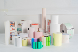 उच्च सफेद 80x80 मिमी थर्मल पेपर रोल एकल परत एटम रसीद और नकद रजिस्टर मुद्रण 70 मिमी थर्मल कैश रोल - Product Image 3