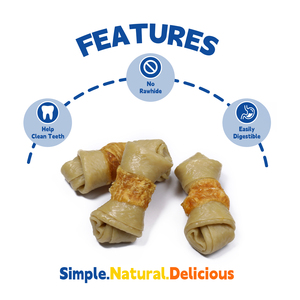 Mini os de canard facile à digérer Sans cuir d'arachide Beurre d'arachide Dents propres Snacks pour chiens Nourriture pour animaux de compagnie Gâteries dentaires Viande - Product Image 6