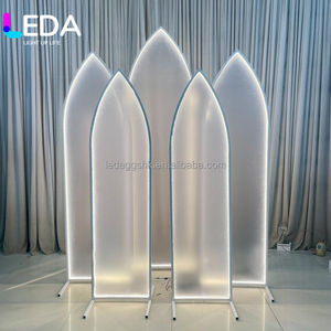 Arco de Metal Blanco LEDA de Alta Transmitancia para Decoración de Eventos, Soporte de Arco con Luces LED para Bodas, Accesorios para Fiestas y Ceremonias - Product Image 1