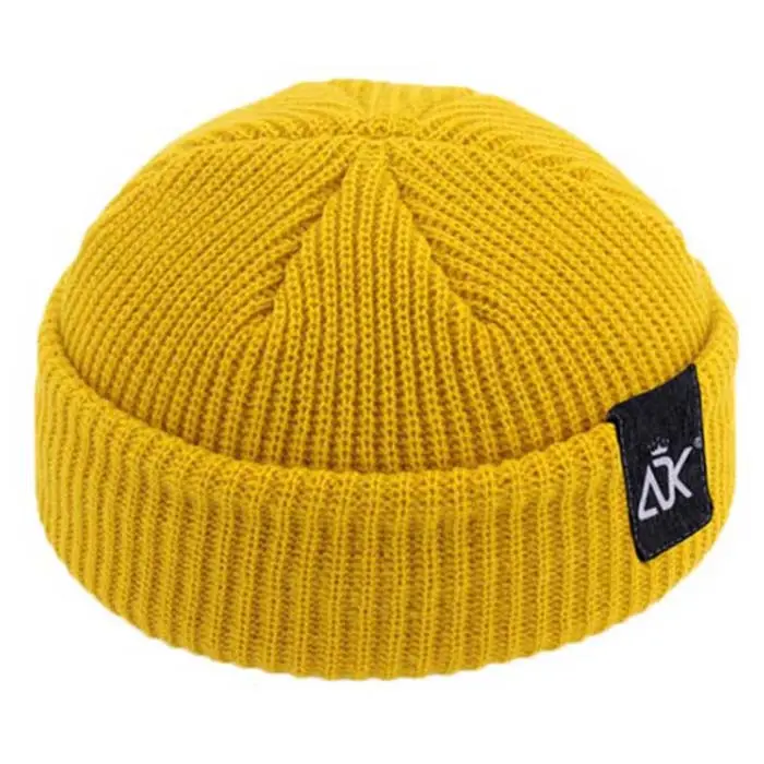 Gorro de pescador personalizado de alta calidad para hombre y mujer, gorro de lana con logotipo de etiqueta tejida, colorido, acrílico, para invierno, venta al por mayor