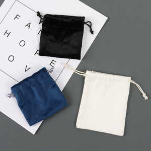 MOJIU Small Earring <b>Bracelet</b> Necklace Gift Jewellery Velvet Dust Packaging Pouch Jewelry <b>Drawstring</b> Suede Bag - Product Image 2