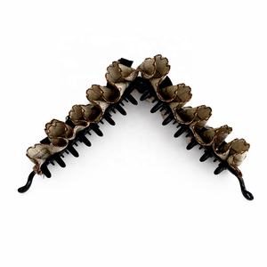 <span class=keywords><strong>Barrette</strong></span> élégante en dentelle avec nœud et volants, pinces à <span class=keywords><strong>cheveux</strong></span> pour femmes, design original, pince banane, accessoires de mode pour <span class=keywords><strong>cheveux</strong></span>, vente en gros - Product Image 1