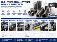 Componentes de Tubo de Acero Aleado de Alta Resistencia OEM, Piezas Mecanizadas por CNC Personalizadas Hechas Según Dibujo para el Ensamblaje de Maquinaria Industrial