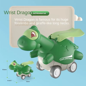 <span class=keywords><strong>Dessin</strong></span> <span class=keywords><strong>animé</strong></span> dinosaure Friction camion électrique course petit véhicule à tirer <span class=keywords><strong>Dino</strong></span> presse et aller voiture jouets - Product Image 2
