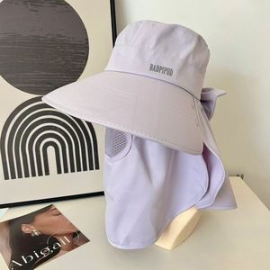 Sombrero de sol de verano de una sola talla para mujer, de gasa, con protección UV, elegante, para recolección de té, estilo cúpula, para el día a día - Product Image 4