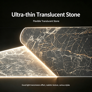 2820x1220mm Flexible Stone Panel Translucent Backlit Wall Sheet for Feature Walls - Product Image 5