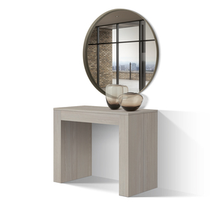 Mesa Consola Margot, Acabado Melamina Perla Olmo, para Uso Interno - Product Image 1