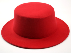 2023 Custom Women Vintage Plaid Wool Felt <b>Flat</b> Wide Brim Cheap Dropshipping Fedora <b>Hat</b> - Product Image 2