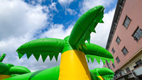 Nouveauté Lilytoys : Jeu sportif gonflable, jeux interactifs gonflables, jeux de labyrinthe gonflables sur le thème de la jungle pour enfants
