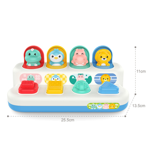 Juguete interactivo para niños pequeños, <span class=keywords><strong>desarrollo</strong></span> temprano, aprendizaje sensorial, actividad Animal, Pop-Up, causal y efecto, juguetes para bebés - Product Image 2