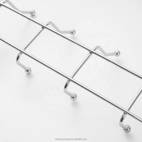 Crochets muraux pour suspendre, 5 crochets, acier au carbone argenté, pour le bureau, nouvelle arrivée