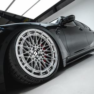 SY-09055 Jantes en alliage forgé sur mesure 1 pièce 18-24 <span class=keywords><strong>pouces</strong></span> chromées monobloc, jantes de voiture concaves forgées pour BMW G80 Audi - Product Image 2