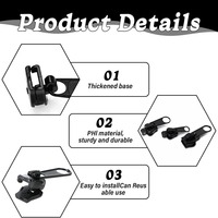 Kit de réparation de curseur de fermeture éclair métallique, pièces de rechange personnalisées pour tirettes de fermeture éclair, accessoires de fermeture éclair pour vêtements et sacs