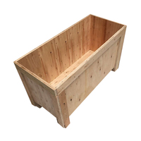 Caisses en bois empilables personnalisées d'entreposage de port de crat d'expédition pour l'emballage caisse en bois d'exportation de commerce extérieur avec couvercle