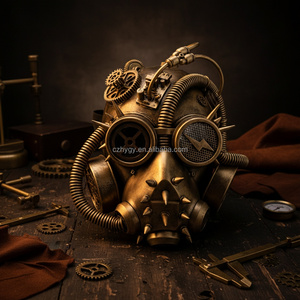 Masque à Gaz Robot Intégral Style Steampunk Cyberpunk de Haute Qualité avec Pics pour Halloween, Soirées Hip Hop, Danses et Costumes Thème Horreur - Product Image 3