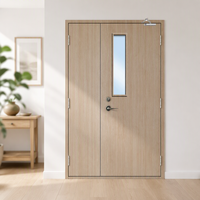 Porte coupe-feu en bois, porte en bois ignifugée avec âme isolante pour la sécurité des bâtiments commerciaux